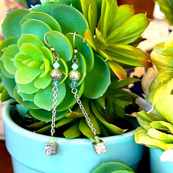 Brighton PRISM Multi color crystal beads Silver Necklace Bracelet Earrings RARE - Picture 11 of 14